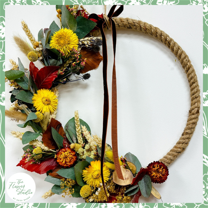 Autumn | Workshops | Autumn Dried Flower Wreath Workshop - 9th October