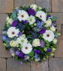 Sympathy | Purple & White Wreath