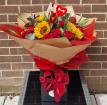 Aquapack Bouquets | Valentines Collection | Red Rose & Sunflower Bouquet