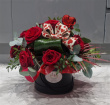 Arrangements | Valentines Day | Luxury Red Rose Hatbox