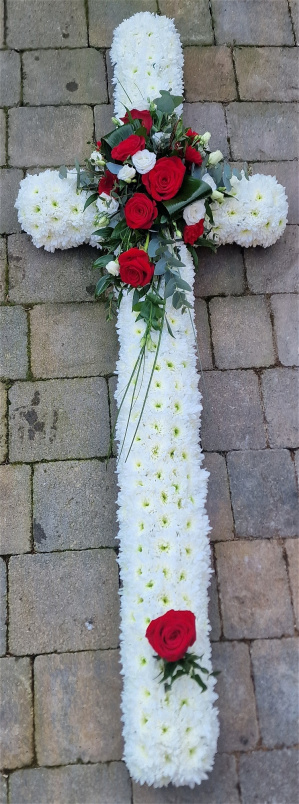 Sympathy | Traditional Red & White Cross