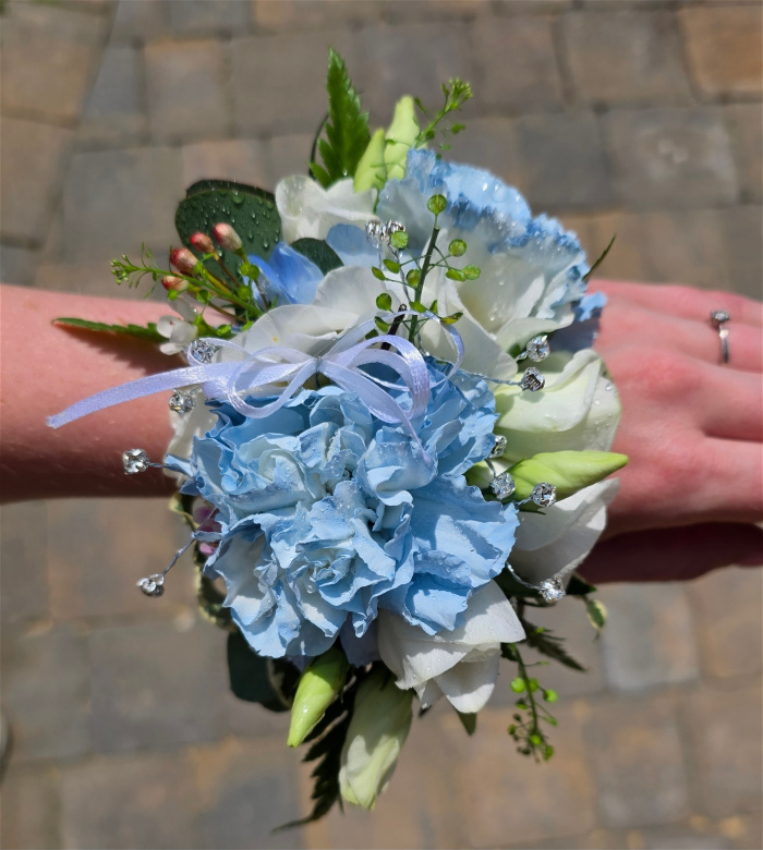 Prom & Graduation | Blue Wrist Corsage