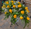 Sympathy | Yellow Rose Casket Spray