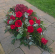 Funeral Tributes | Red Single Ended Spray