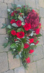 Funeral Tributes | Red Single Ended Spray