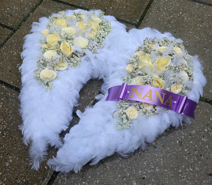 Funeral Tributes | Heart Angel Wings