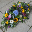 Funeral Tributes | Mixed Colour Casket Spray