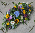 Funeral Tributes | Mixed Colour Casket Spray