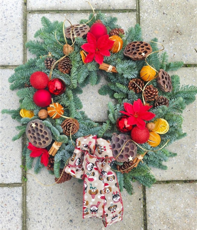 Christmas | Santa Paws Door Wreath