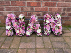 Funerals and Memorial | Mixed Flower Letter Tribute