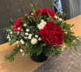 Christmas | Funerals and Memorial | Fresh Christmas grave pot