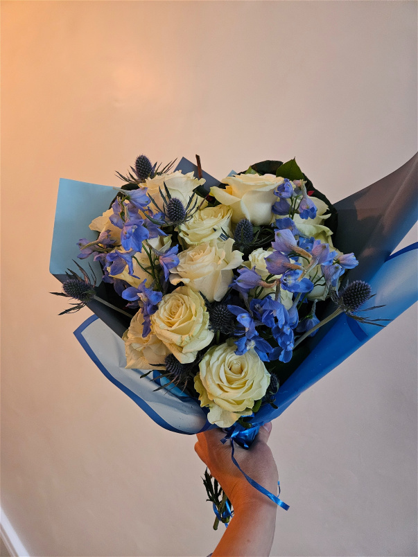 Anniversary gift | Birthday bouquet | Bouquets | Gifts | Mother's Day | Blue heart 💙