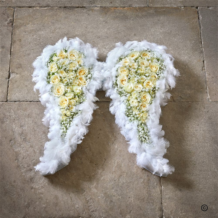 funeral tribute | Gallery | Special Bespoke Tributes | Angel wings
