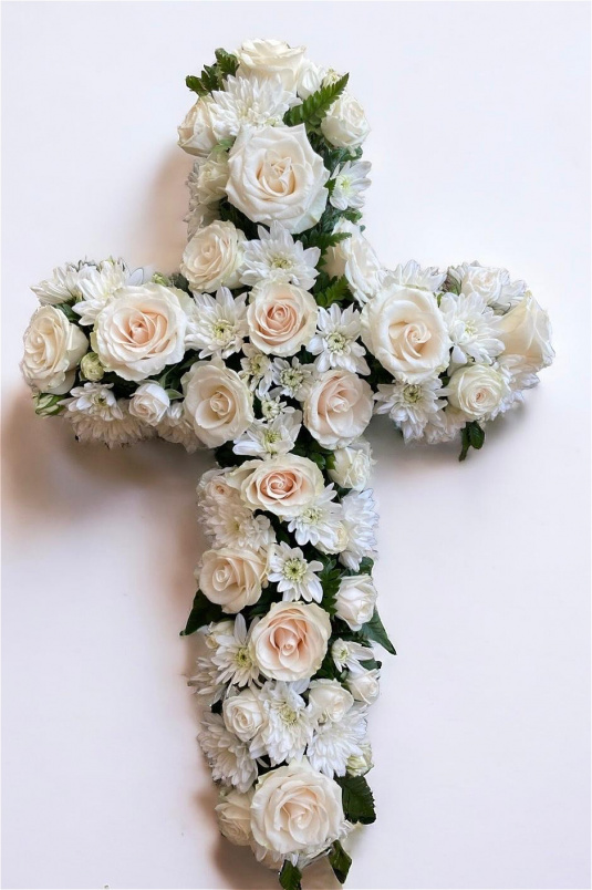 Funeral Flowers | Religious Cross