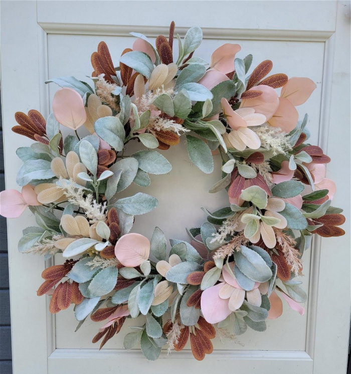 Autumn Door Wreaths | Special Occasion Wreaths | Winter Christmas Door Wreaths | Autumn Blush Door Wreath