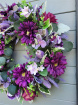 Autumn Door Wreaths | Spring Door Wreaths | Summer Door Wreaths | Purple artificial Floral Wreath