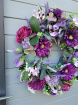 Autumn Door Wreaths | Spring Door Wreaths | Summer Door Wreaths | Purple artificial Floral Wreath