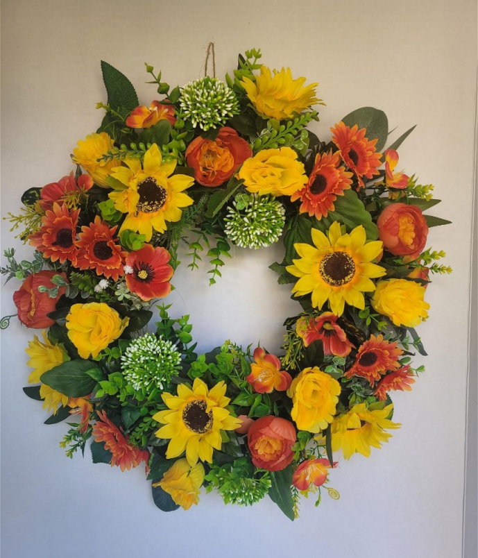 Autumn Door Wreaths | Summer Door Wreaths | Autumn Fall Door Wreath