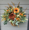 Autumn Door Wreaths | Autumnal Wall Basket