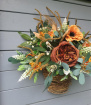 Autumn Door Wreaths | Autumnal Wall Basket