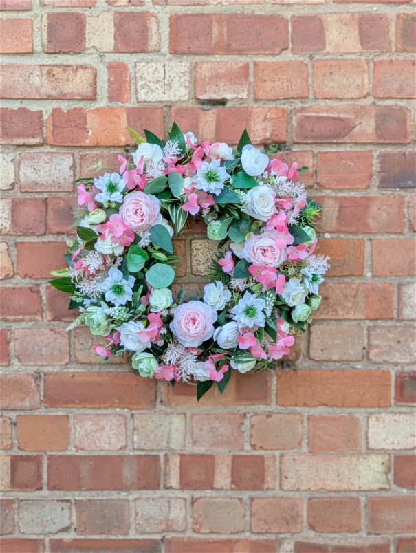 Door Wreaths | Cotton Candy Wreath