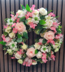 Door Wreaths | Mother's Day | Spring Door Wreaths | Summer Door Wreaths | Belle Pink Floral Wreath