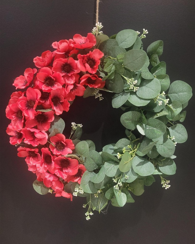 Door Wreaths | Special Occasion Wreaths | Poppy wreath