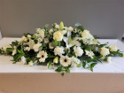 Funeral Flowers | Funeral Sprays | White and Ivory Spray