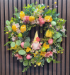 Door Wreaths | Spring Door Wreaths | Easter Door wreath with Gnome