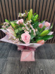 Fresh Flowers | Mother's Day | Pink rose & pink Lily bouquet