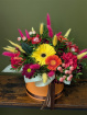 Fresh Flowers | Floral Hat Box Arrangement
