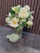 Fresh Flowers | Silk flowers for Vases | Spring Door Wreaths | Summer Door Wreaths | White artificial flower wellie planter
