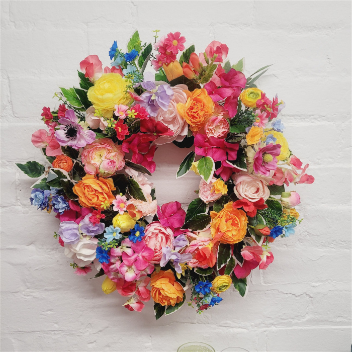 Door Wreaths | Spring / Summer Door Wreaths | Garden Meadow door wreath