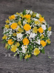 Funeral Flowers | Funeral posy | Yellow and white Posy