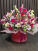 Fresh Flowers | Hat Boxes | Upsell gifts | Girly pink hatbox