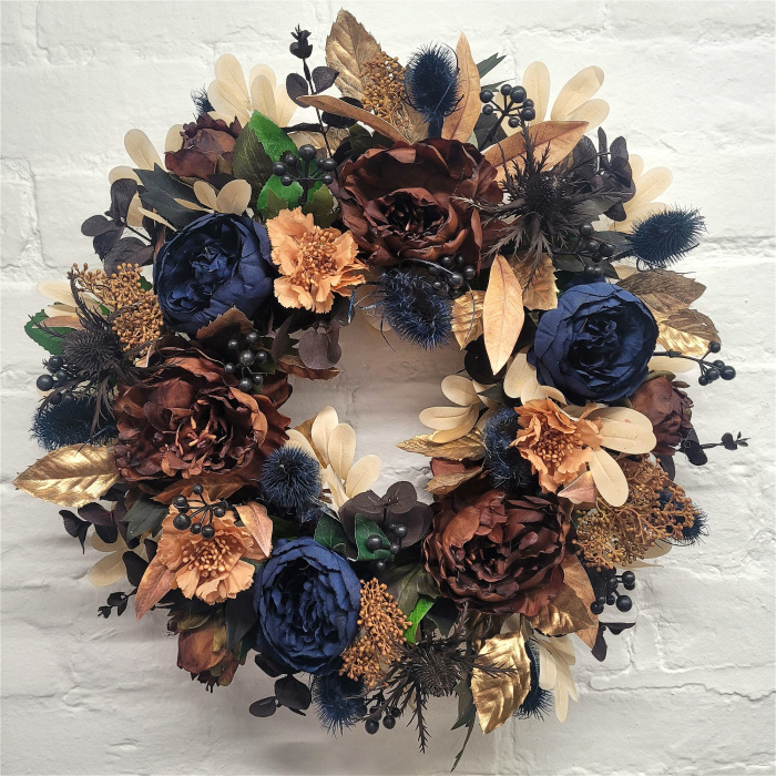 Autumn / Winter Door Wreaths | Door Wreaths | Midnight harvest door wreath