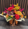 Fresh Flowers | Hat Boxes | Autumn Haze fresh flower hatbox