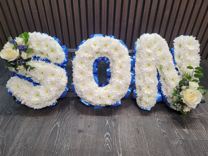 Funeral Flowers | Letter Tributes | SON letter tribute