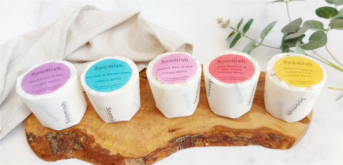 Candles | Soomish Candles | Upsell gifts | Ceramic candle Refill only