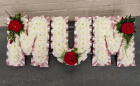 Funeral Flowers | Letter Tributes | MUM letter tribute