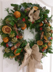 Christmas Collection | Fresh Christmas Wreaths | Fresh Luxury Traditional Christmas wreath - Hessian bow