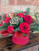 Christmas Collection | Fresh Flowers | Dear Santa Floral Velvet Hat box