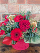 Christmas Collection | Fresh Flowers | Dear Santa Floral Velvet Hat box