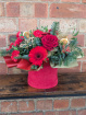 Christmas Collection | Fresh Flowers | Dear Santa Floral Velvet Hat box
