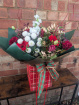Christmas Collection | Fresh Flowers | Upsell gifts | Tartan Christmas bouquet