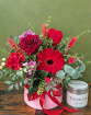 Fresh Flowers | Valentines | Candle & Hatbox set