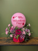 Fresh Flowers | Valentines | Love is in the Air hatbox