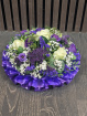 Funeral Flowers | Funeral posy | Purple and white posy pad