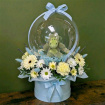 Fresh Flowers | New Baby flowers | Teddy bubble arrangements