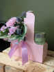 Candles | Fresh Flowers | Spring Flowers | New pink bloom and candle duo